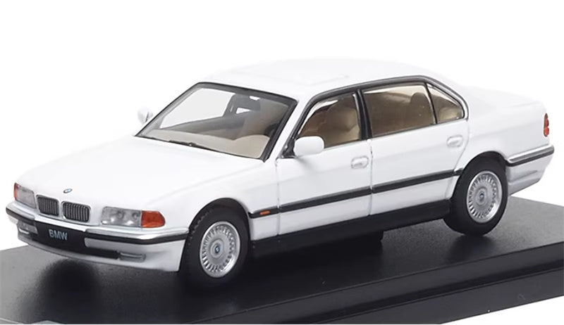 Almost Real BMW 750iL E38 White 1:64 Car Pre-built Airliner Model Display view1