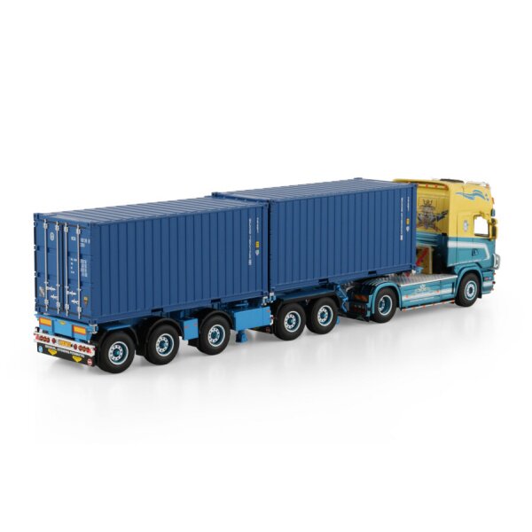1:50 SCANIA JOHN V.D. MADE 4X2 + 2X20FT CONTAINER WSI Diecast Model