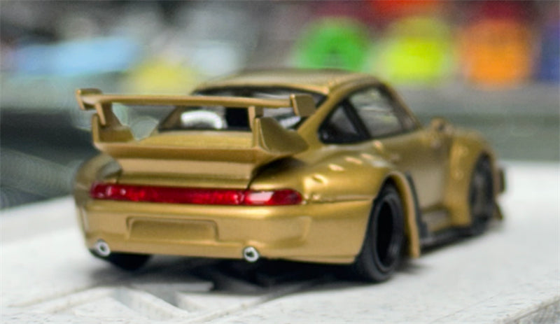 1:64 Porsche RWB 993 GOLD Model model DIECAST Civil Car Model