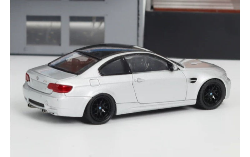 1:64 BMW M3 E92  Silver Carbon top Fine model  Limited Edition 699PCS ONLY DIECAST Model
