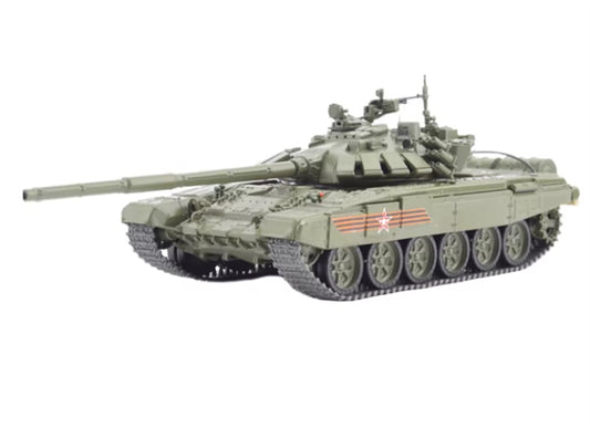 Modimio Russian T-72B3 main battle tank winter double champion army green 1:43 Tank Pre-built Airliner Model Display view1