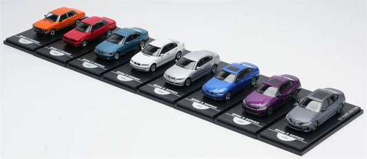 1:64 BMW 3 Series 8-car set Almost Real DIECAST Civil Car Model