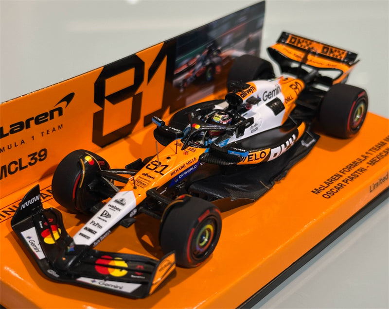 1:43 McLaren MCL39 Piastri Mexican 2025  MINICHAMPS Limited Edition 162PCS ONLY Resin Model
