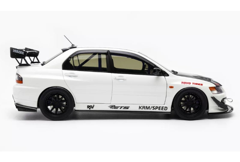 1:18 Mitsubishi EVO IX MR FQ-360  white Super A Limited Edition 399PCS ONLY DIECAST Model