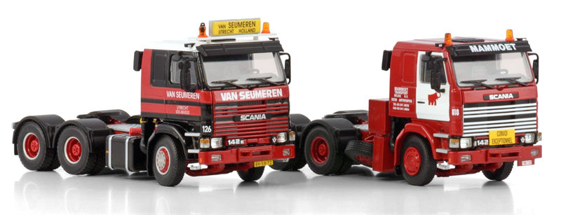 Mammoet SCANIA 2 Series Classic Truck Tractor Set Mammoet & Van Seumeren 1:50 Truck Pre-built Model