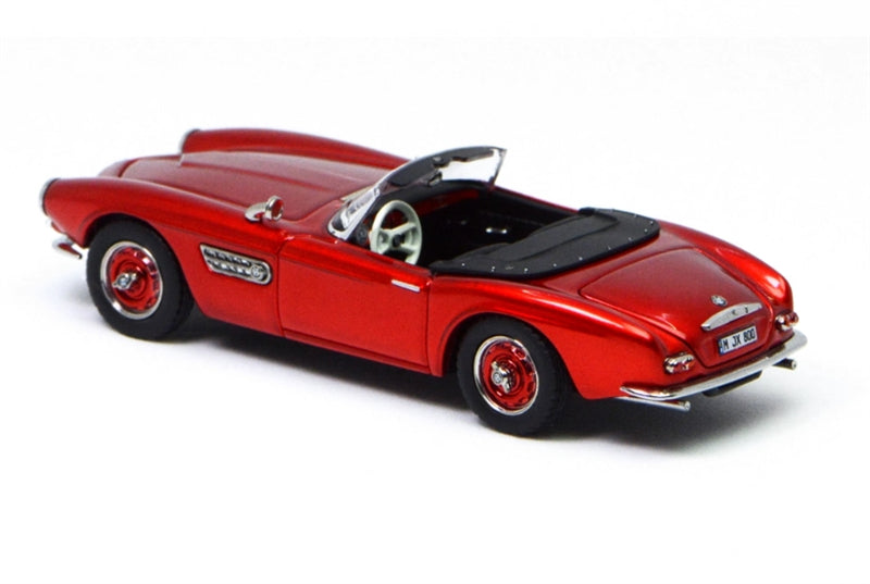 GFCC BMW 507 Roadster Retro Car 1957 Metallic Red Convertible Softtop 1:64 car Pre-built Model view7