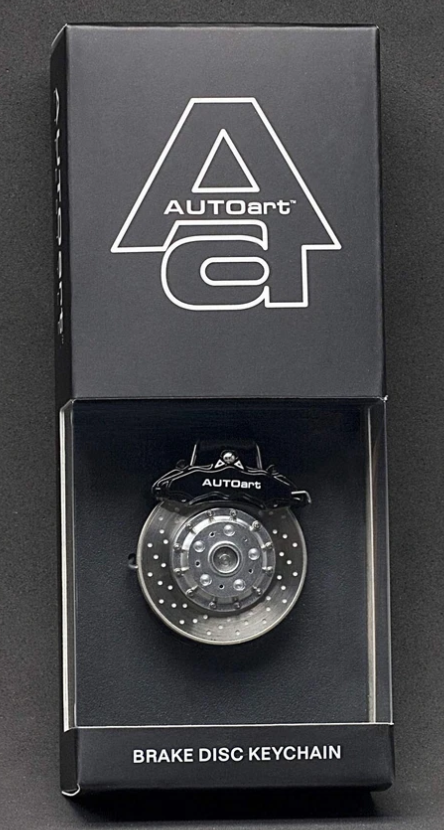 AUTOART Black brake disc keychain Pre-built Model view3