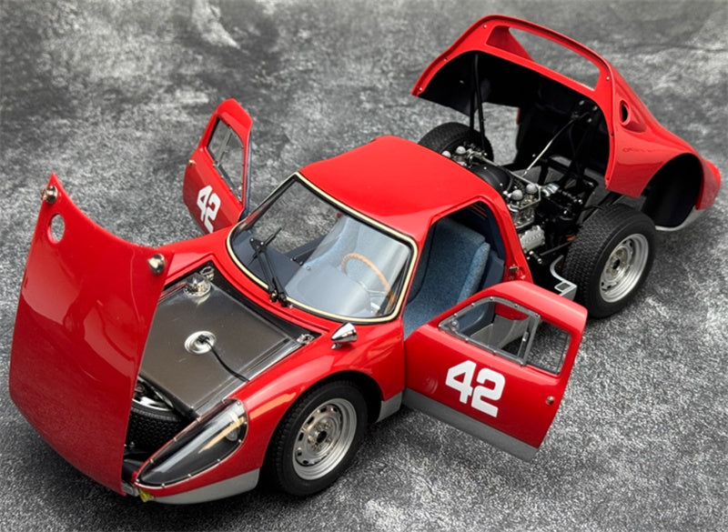 CMC Porsche 904 Carrera GTS Pebble Beach Auction 2017 #42 red Limited Edition 1000PCS ONLY 1:18 Car Pre-built Model view6