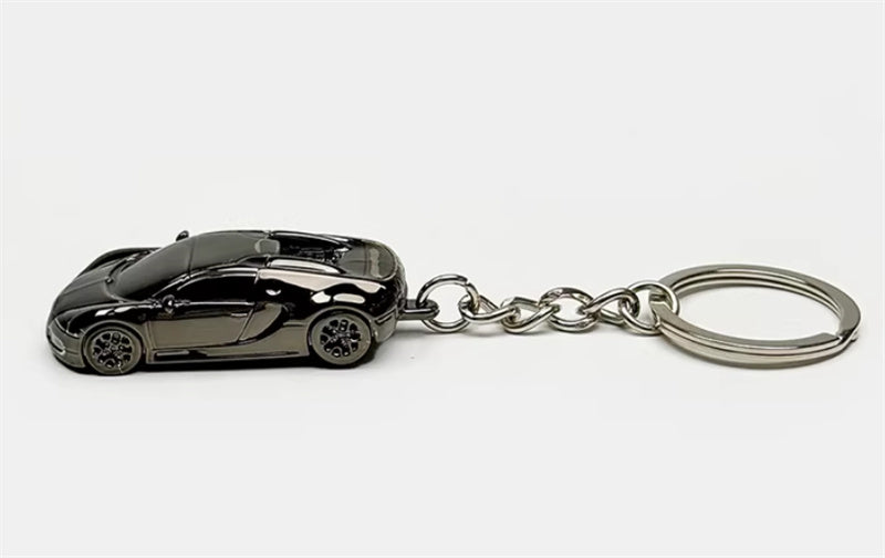 1:87 Bugatti   Electroplating Dark gray  SEEKER  DIECAST Keychain Model