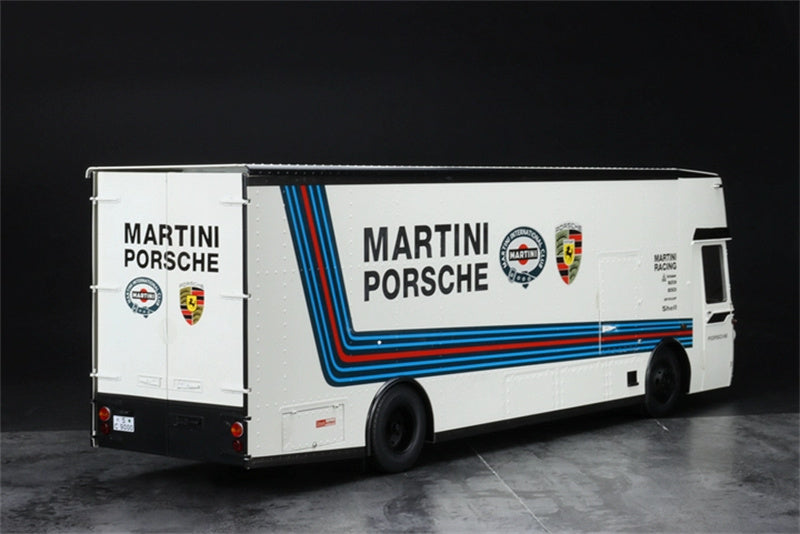Schuco Mercedes  Race Trans Porsche MARTINI transport vehicle 1:18  DIECAST Truck