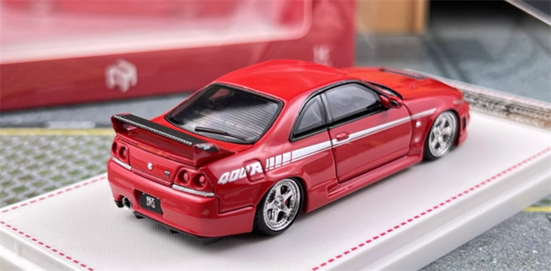 Focal Horizon Nissan GT-R R33 Nismo 400R Red Limited Edition 699PCS ONLY 1:64 Car Pre-built Model view2