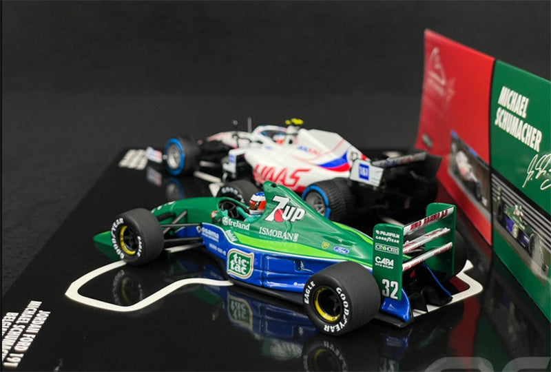 1:43 MINICHAMPS Dual car set HAAS VF-21 jordan ford 191 30th Anniv. LTD 333PCS view2