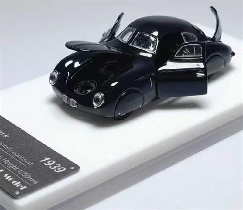 Oldtime Model Porsche Original TypE 64 1939 Metallic black 1:64 Car Pre-built Airliner Model Display view3