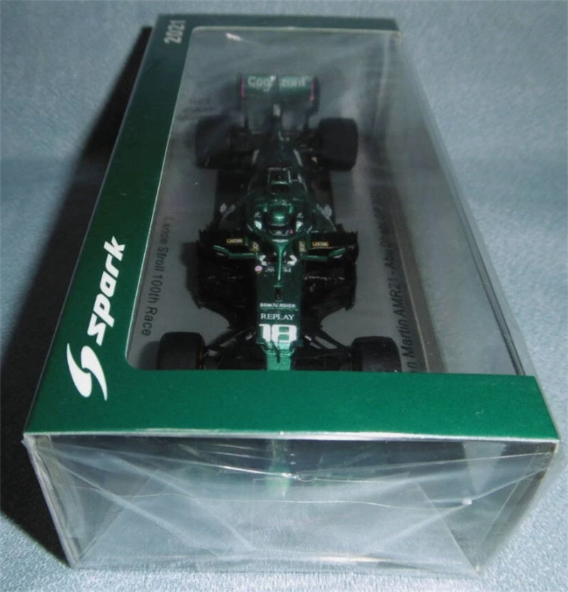 Spark Aston Martin AMR21 Abu Dhabi GP 2021 LANCE STROLL100th GP 1:43 Car Model view7