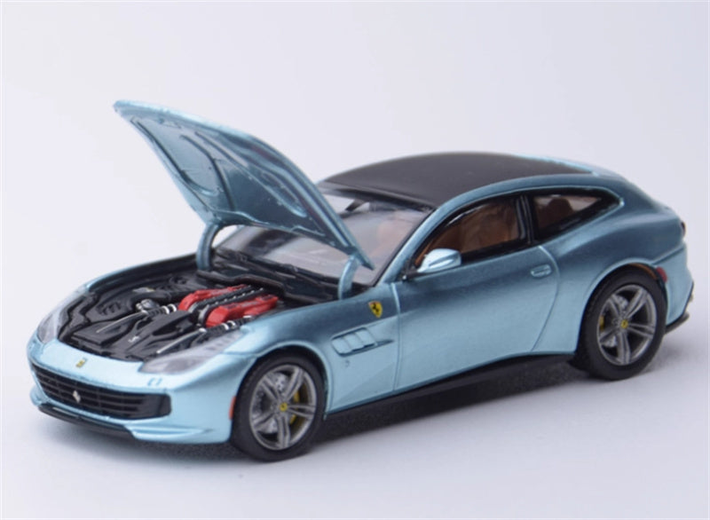 Phantom Knight Ferrari GTC4 Lusso station wagon Limited Edition 399PCS ONLY Ice Blue 1:64 Car Pre-built Model view1