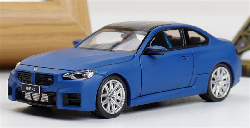 1:64 BMW M2 G87 Frozen Portimao Blue Howie Model DIECAST Civil Car Model