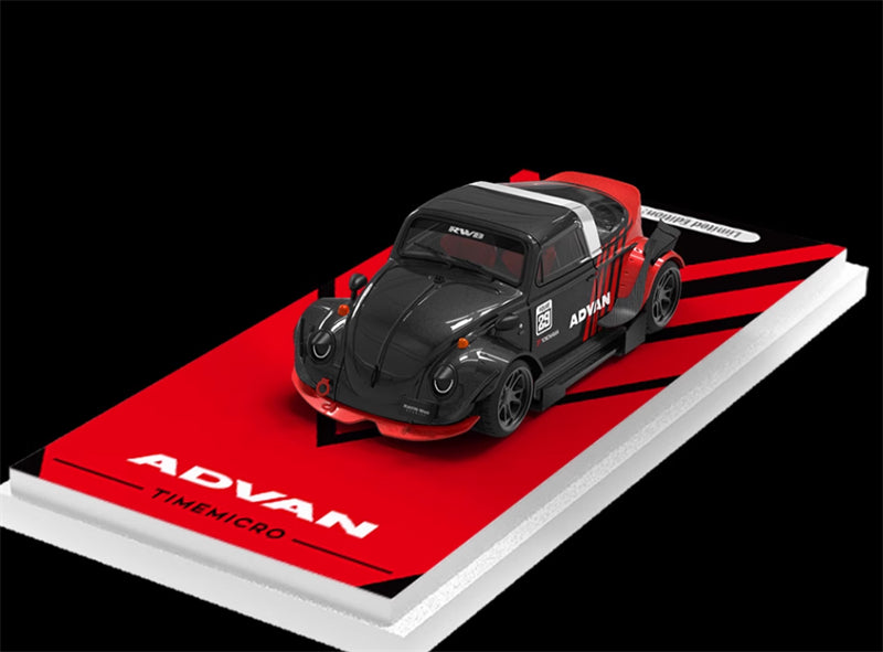 TIMEMICRO Volkswagen RWB Beetle ADVAN Coating Regular Edition 1:64 Car Pre-built Model view1