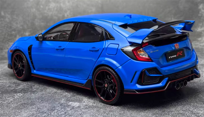LCD-MODELS Honda Civic TYPE R FK8 2020 model Racing Blue 1:18 Car Pre-built Model view5