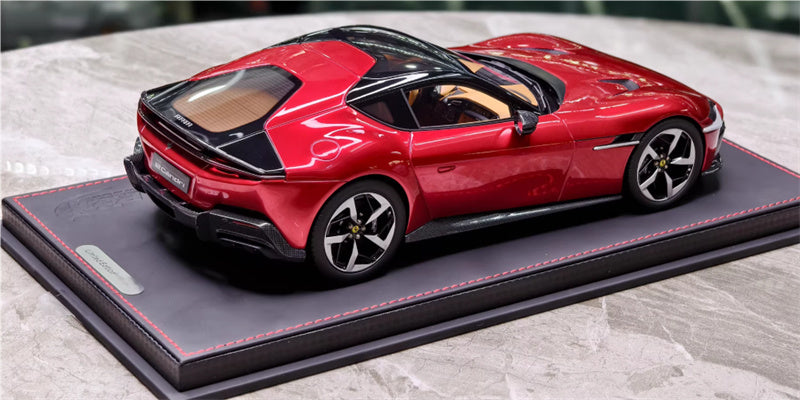 BBR MODELS Ferrari 12CILINDRI Panoramic Roof Rosso Fuoco Leather base Limited Edition 72PCS ONLY 1:18 Car Pre-built Model view6