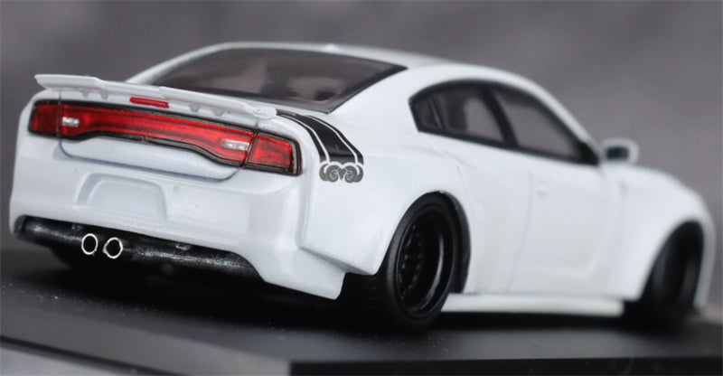 1:64 Dodge Charger Brawler white TimeMicro x PSC DESIGN DIECAST Civil Car Model
