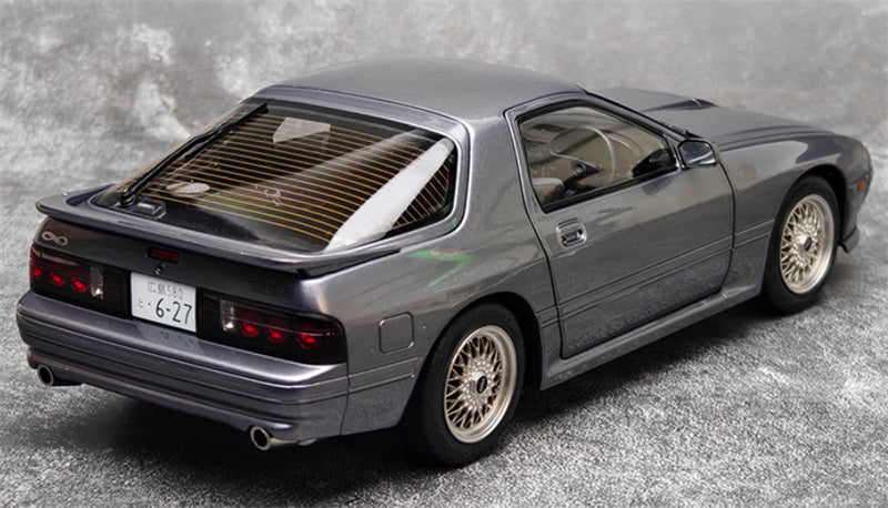 WHELART Mazda Savanna RX-7 FC3S Unlimited Edition Metallic Gray Limited Edition 1:18 Car Pre-built Model view3