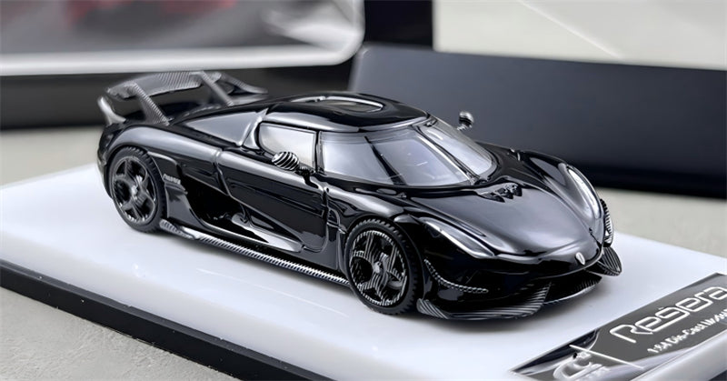 1:64 Koenigsegg Regera Pearlescent Black SC ART DIECAST Civil Car Model