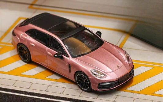 Ghost Player Porsche Panamera Hunting Travel Edition Iceberry Pink Limited Edition 499PCS ONLY 1:64 car Pre-built Model view1