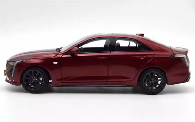 SAIC Cadillac CT4 2021 burgundy 1:18 Car Pre-built Model view6