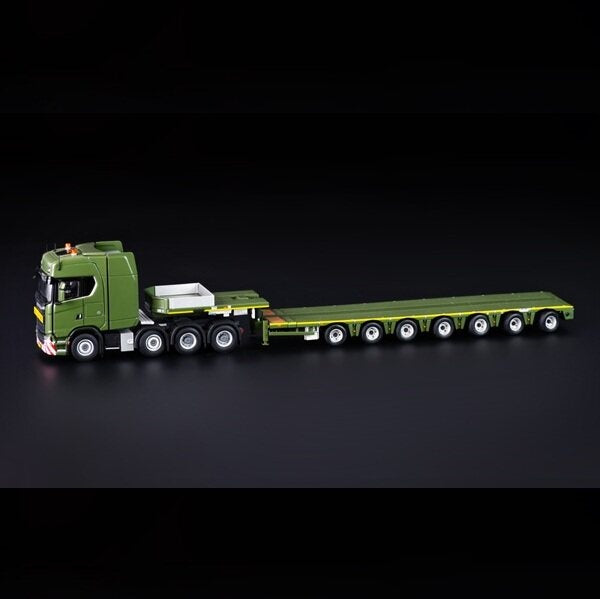 1:50 Scania Convoi Exceptionnel S Serie semi low loader 7 axle IMC Limited Edition 150PCS ONLY Green Diecast Model