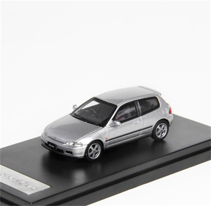 LCD-MODELS Honda Civic SiR II EG6 Silver 1:64 car Pre-built Model view1