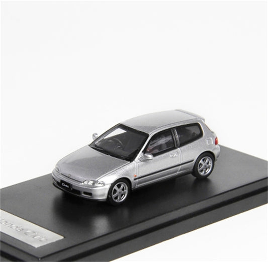 LCD-MODELS Honda Civic SiR II EG6 Silver 1:64 car Pre-built Model view1