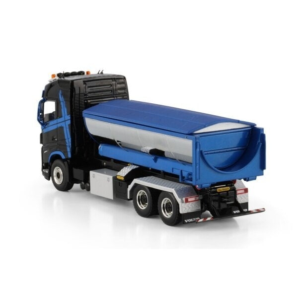 1:50 Volvo FH5 RIGED TRUCK WITH HOOKLIFT SYSTEM 6X4 + ASPHALT CONTAINER WSI DIECAST Model