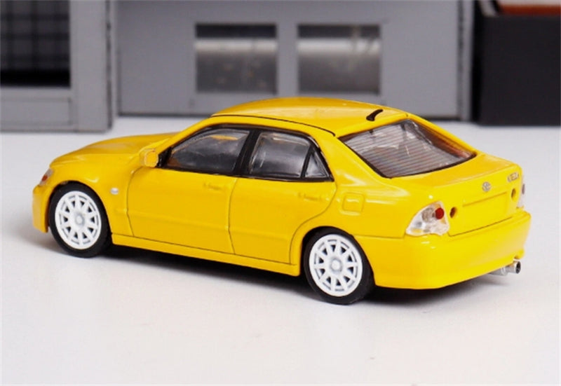 BBS Toyota Altezza RS200 SXE10 Yellow Limited Edition 499pcs ONLY 1:64 Car Pre-built Model