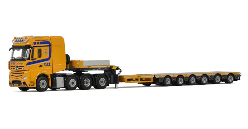 WSI ACTROS MP4 SLT GIGA SPACE 8X4 LOW LOADER - 6 AXLE KTF Harlingen 1:50 Truck Pre-built Model