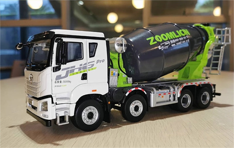 ZOOMLION FAW JH6 4 axle Mixer Truck 1:38 Truck Pre-built Model