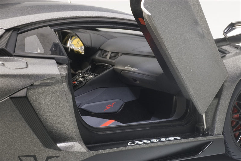AUTOART Lamborghini Aventador LP750-4 SV Gray 1/18 car Pre-a Model