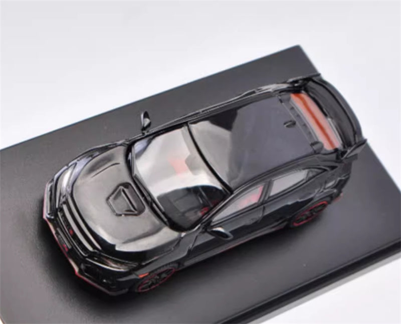 LCD-MODELS Honda Civic Type-R FK8 Black 1:64 car Pre-built Model view8