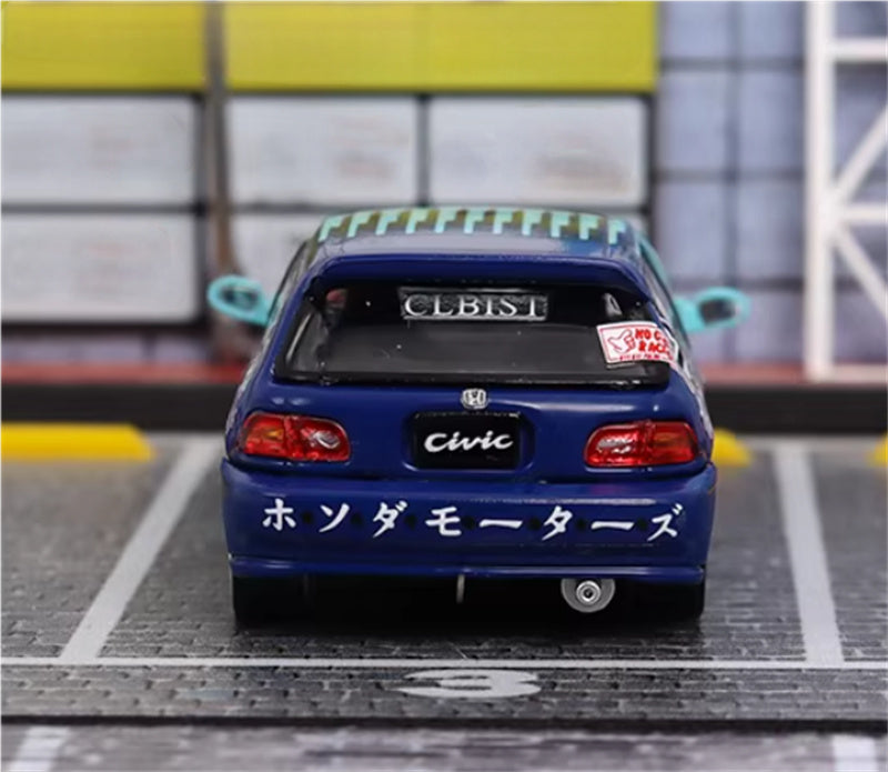 SW Honda Civic EG6 Feijin Coating Limited Edition 499PCS ONLY 1:64 Car Pre-built Model view5