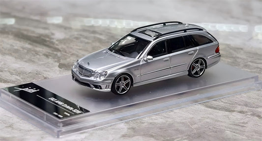 1:64 Mercedes-Benz E63 AMG Estate S211 silver KING MODEL Wagon Limited Edition 999PCS ONLY DIECAST Civil Car Model