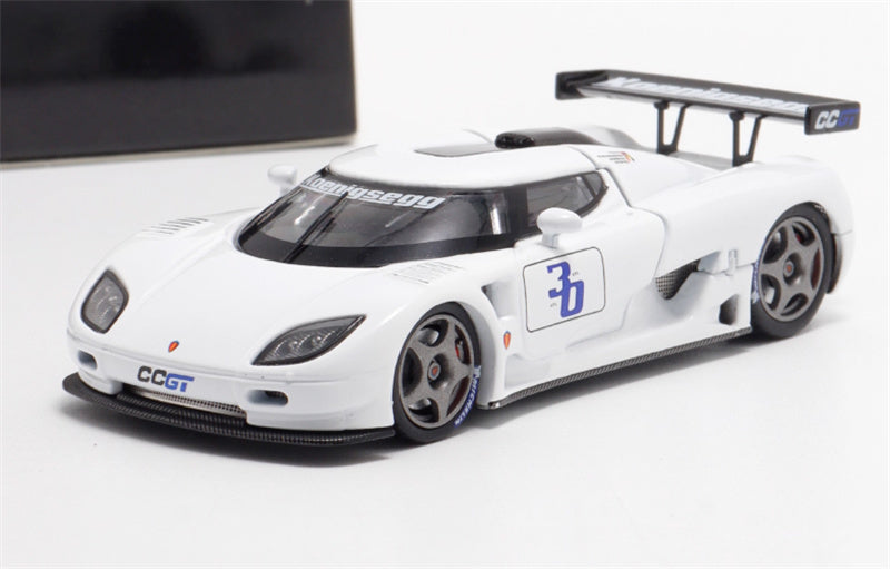 Autobots Models Koenigsegg CCGT white 1:64 Car Pre-built Model view3
