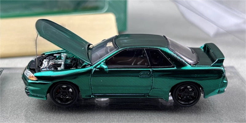 Focal Horizon Nissan Skyline GT-R R32 Nismo S-Tune All Carbon Green Limited Edition 999PCS ONLY 1:64 Car Pre-built Model view5