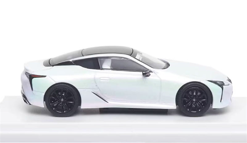 Almost Real Lexus LC500 2018 White Nova GF. 1:64 Car Pre-built Airliner Model Display view3