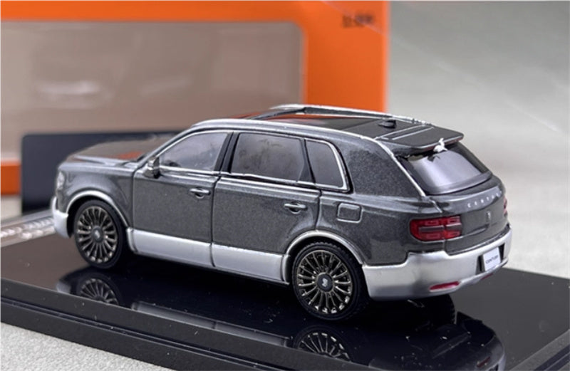 GCD Toyota Century 3rd Generation G70 SUV gray silver right hand drive 1:64 Car Pre-built Model view2