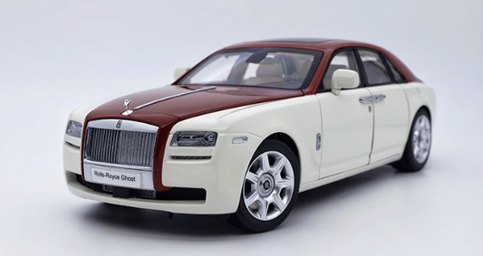 kyosho Rolls Royce RR ghost White and red cap style 1:18car Pre-a Model