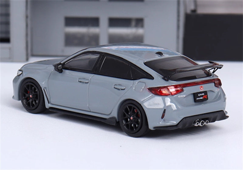 Hobby JAPAN Honda CIVIC TYPE R (FL5) with Engine Gray Pearl 1:64 Car Pre-built Model view6