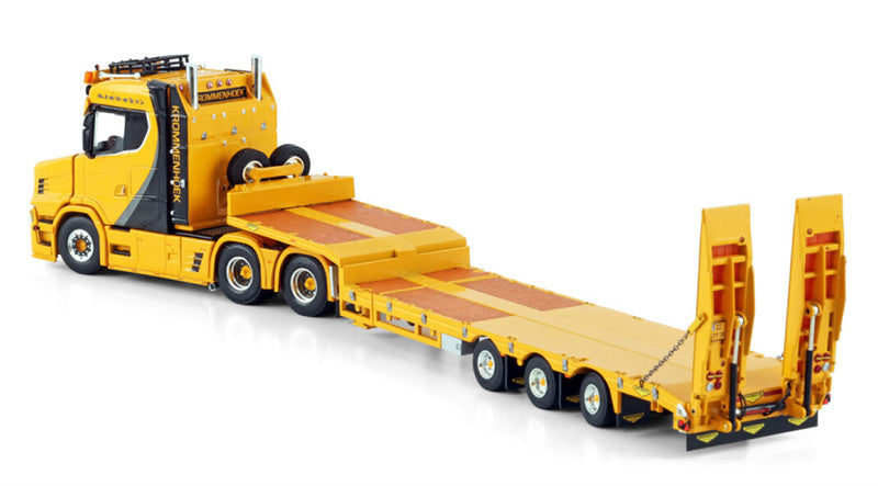 WSI VLASTUIN TORPEDO 6X2 TAG AXLE SEMI LOW LOADER - 3 AXLE Krommenhoek 1:50 Model