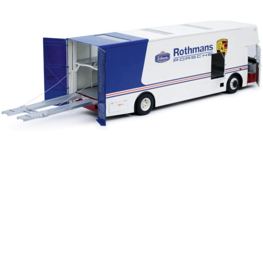 Schuco Mercedes Benz O317 K Race Trans. ROTHMANS blue/white 1/18 DIECAST Truck
