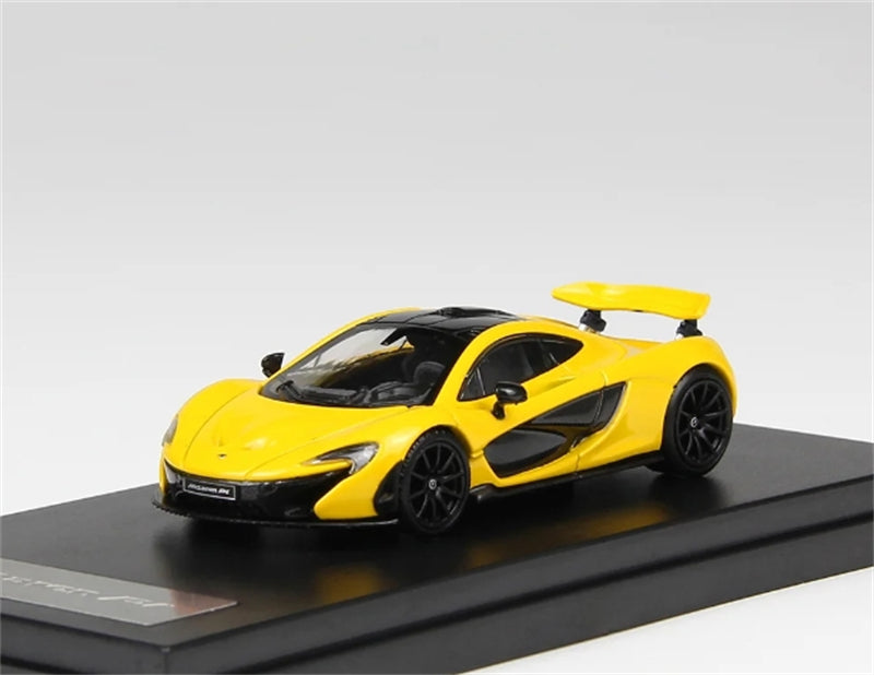 LCD-MODELS McLaren P1 Yellow Super Car 1:64 car Pre-built Model view1