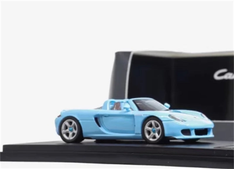 Funny Model Porsche Carrera GT Blue Removable Roof Limited Edition 599PCS ONLY 1:64 car Pre-built Model view4