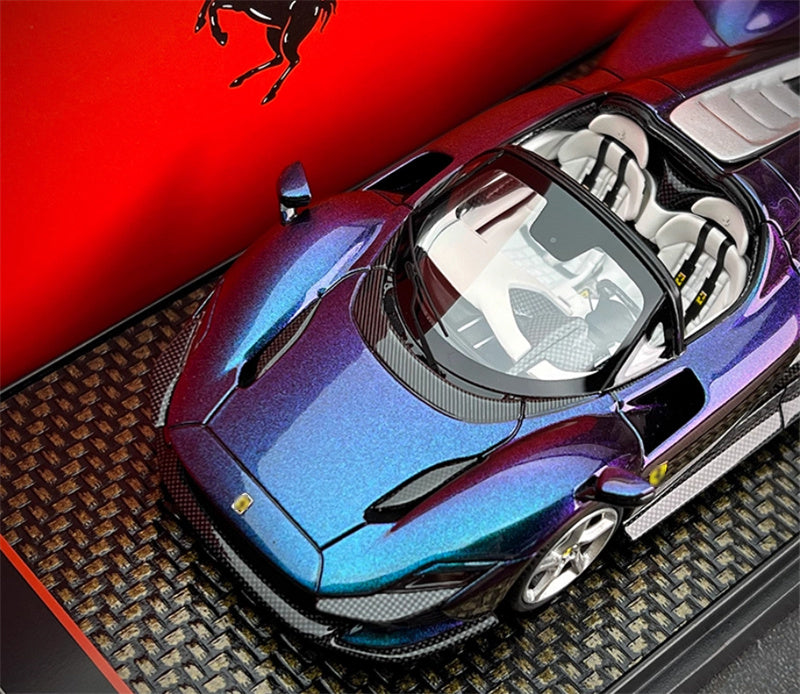 1:43 BBR MODELS Ferrari daytona sp3 convertible sports car chameleon LTD 24PCS view9